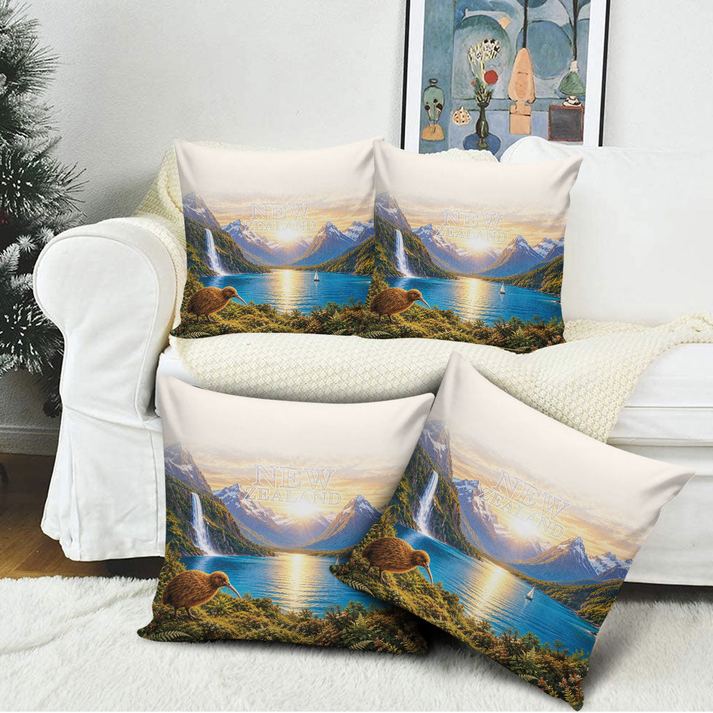 New Zealand Flag Pillow Cover Scenic Nature LT05 - Polynesian Pride