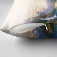 New Zealand Flag Pillow Cover Scenic Nature LT05 - Polynesian Pride