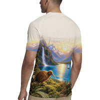 New Zealand Flag Rugby Jersey Scenic Nature LT05 - Polynesian Pride