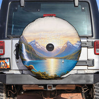 New Zealand Flag Spare Tire Cover Scenic Nature LT05 Multicolor - Polynesian Pride
