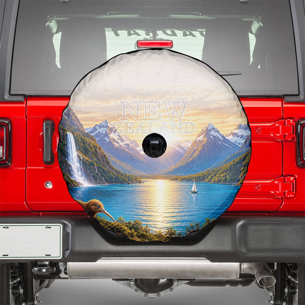 New Zealand Flag Spare Tire Cover Scenic Nature LT05 - Polynesian Pride