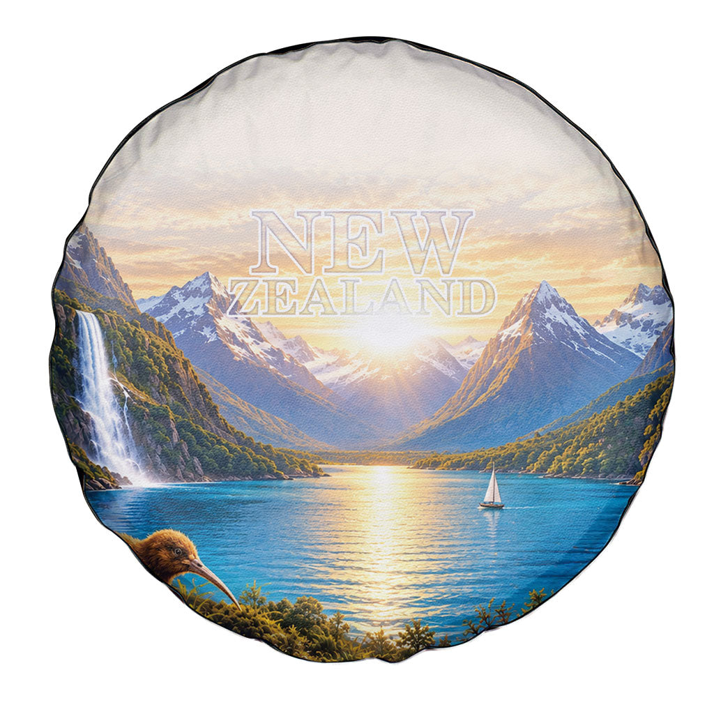 New Zealand Flag Spare Tire Cover Scenic Nature LT05 - Polynesian Pride