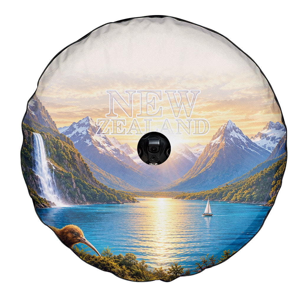 New Zealand Flag Spare Tire Cover Scenic Nature LT05 - Polynesian Pride