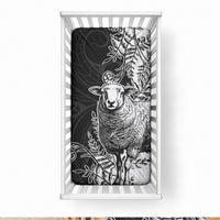 New Zealand Aotearoa Hipi Baby Bed Cover Maori Pattern LT05 28 × 52 in Black - Polynesian Pride