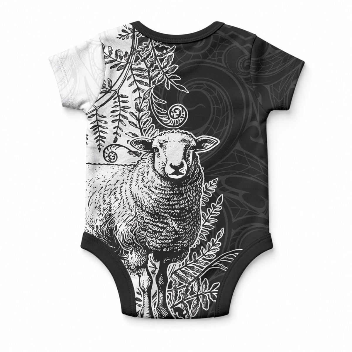 New Zealand Aotearoa Hipi Baby Onesie Maori Pattern LT05 - Polynesian Pride