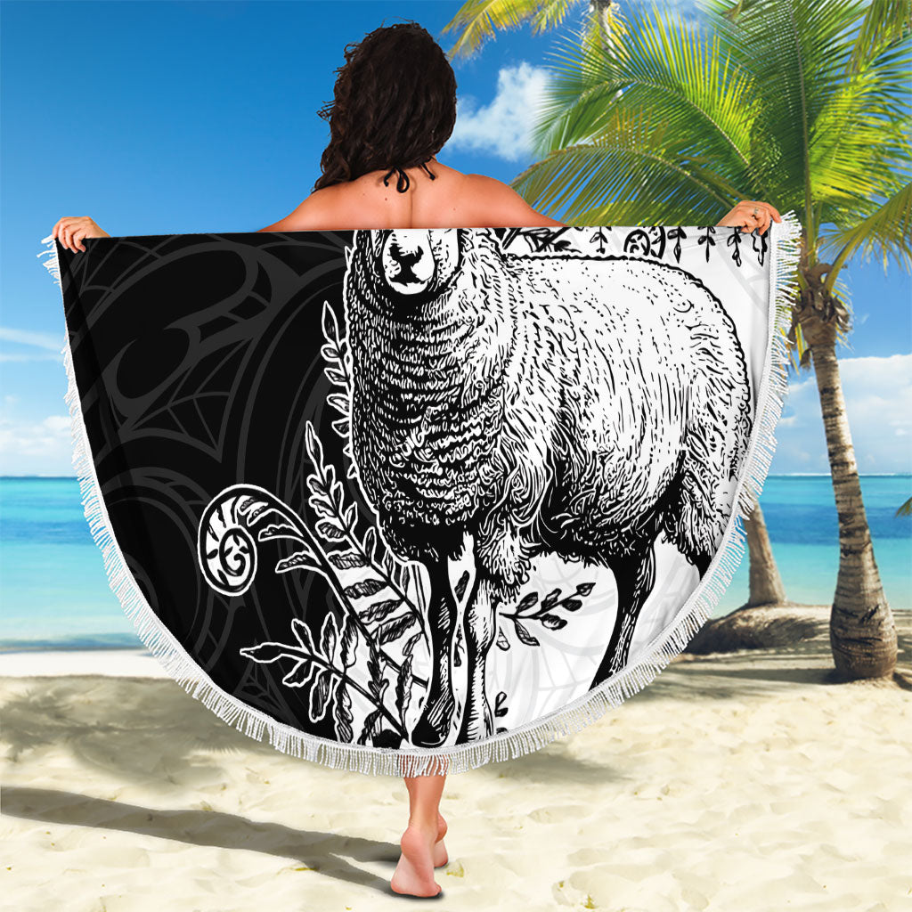 New Zealand Aotearoa Hipi Beach Blanket Maori Pattern LT05 - Polynesian Pride