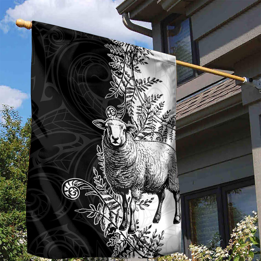 New Zealand Aotearoa Hipi Garden Flag Maori Pattern LT05 - Polynesian Pride