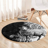 New Zealand Aotearoa Hipi Round Carpet Maori Pattern