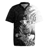 New Zealand Aotearoa Hipi Rugby Jersey Maori Pattern LT05 Black - Polynesian Pride