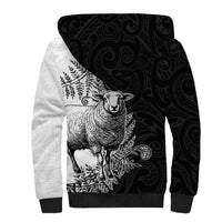 New Zealand Aotearoa Hipi Sherpa Hoodie Maori Pattern LT05 - Polynesian Pride