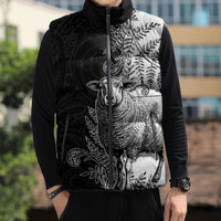 New Zealand Aotearoa Hipi Sleeveless Puffer Jacket Maori Pattern LT05 - Polynesian Pride