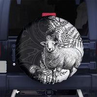 New Zealand Aotearoa Hipi Spare Tire Cover Maori Pattern LT05 No hole Black - Polynesian Pride