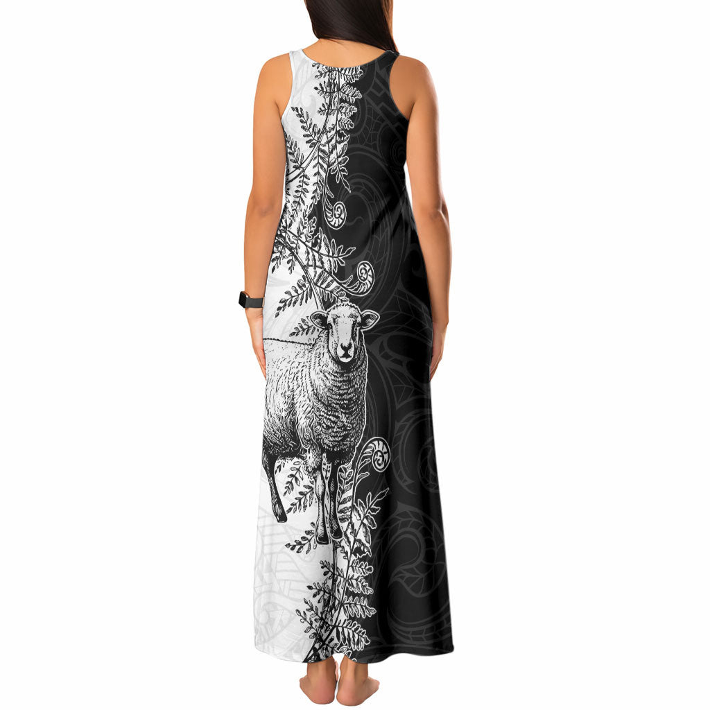 New Zealand Aotearoa Hipi Tank Maxi Dress Maori Pattern LT05 - Polynesian Pride