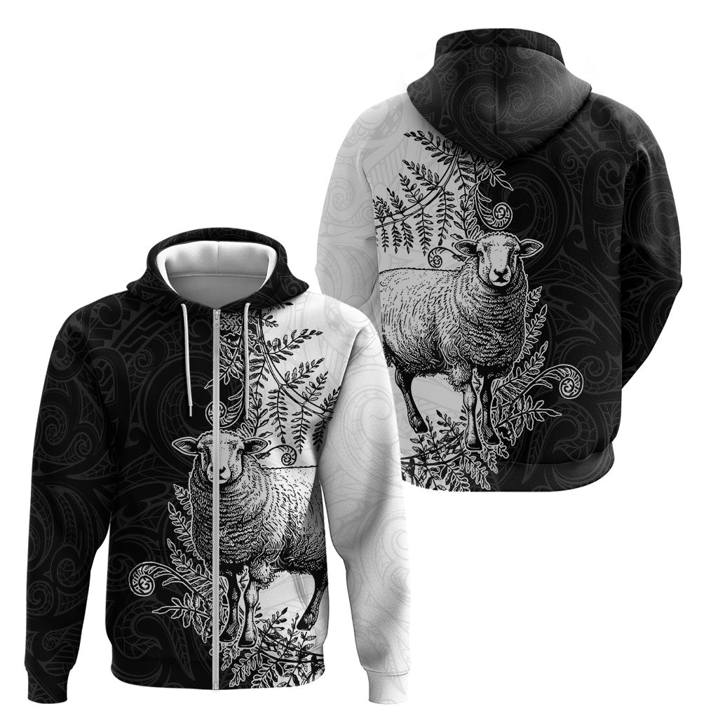 New Zealand Aotearoa Hipi Zip Hoodie Maori Pattern LT05 - Polynesian Pride