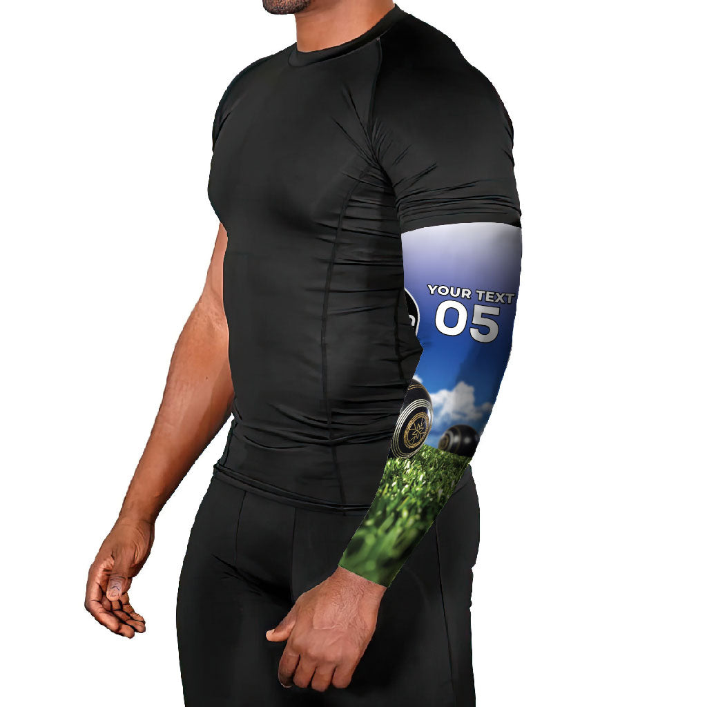 Custom New Zealand Lawn Bowls Arm Sleeves Unique Style LT05 - Polynesian Pride