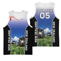 Custom New Zealand Lawn Bowls Basketball Jersey Unique Style LT05 - Polynesian Pride