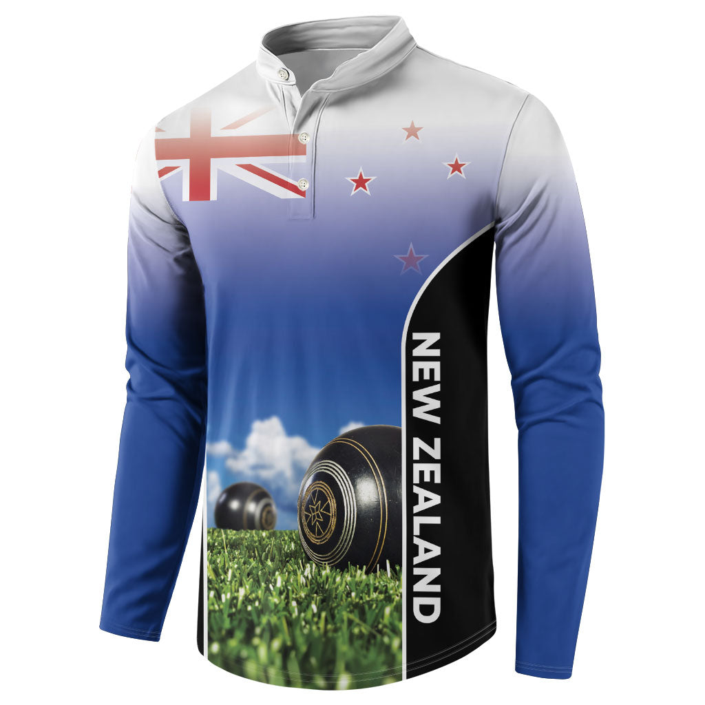 Custom New Zealand Lawn Bowls Button Sweatshirt Unique Style LT05 - Polynesian Pride