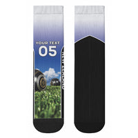 Custom New Zealand Lawn Bowls Crew Socks Unique Style LT05 - Polynesian Pride