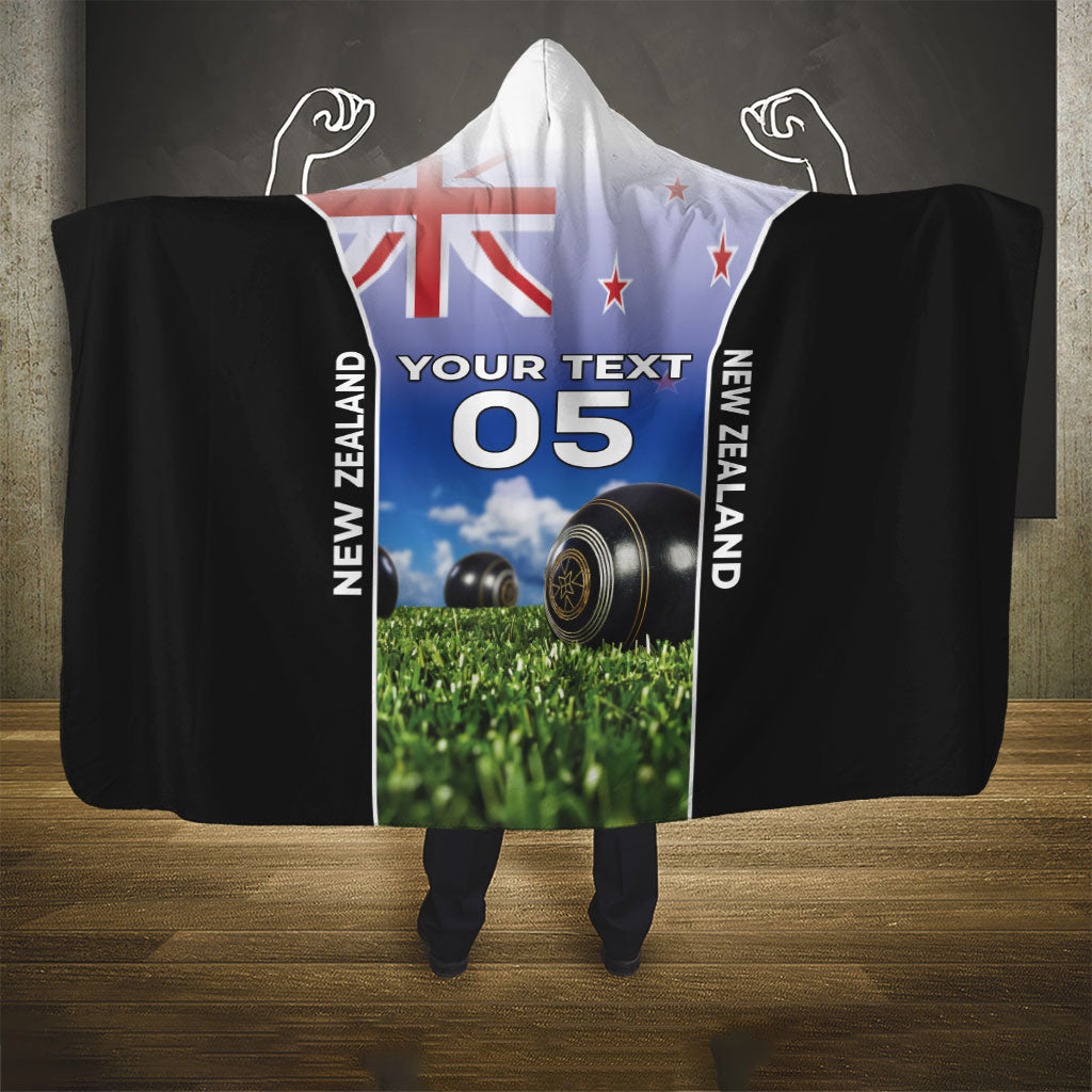 Custom New Zealand Lawn Bowls Hooded Blanket Unique Style
