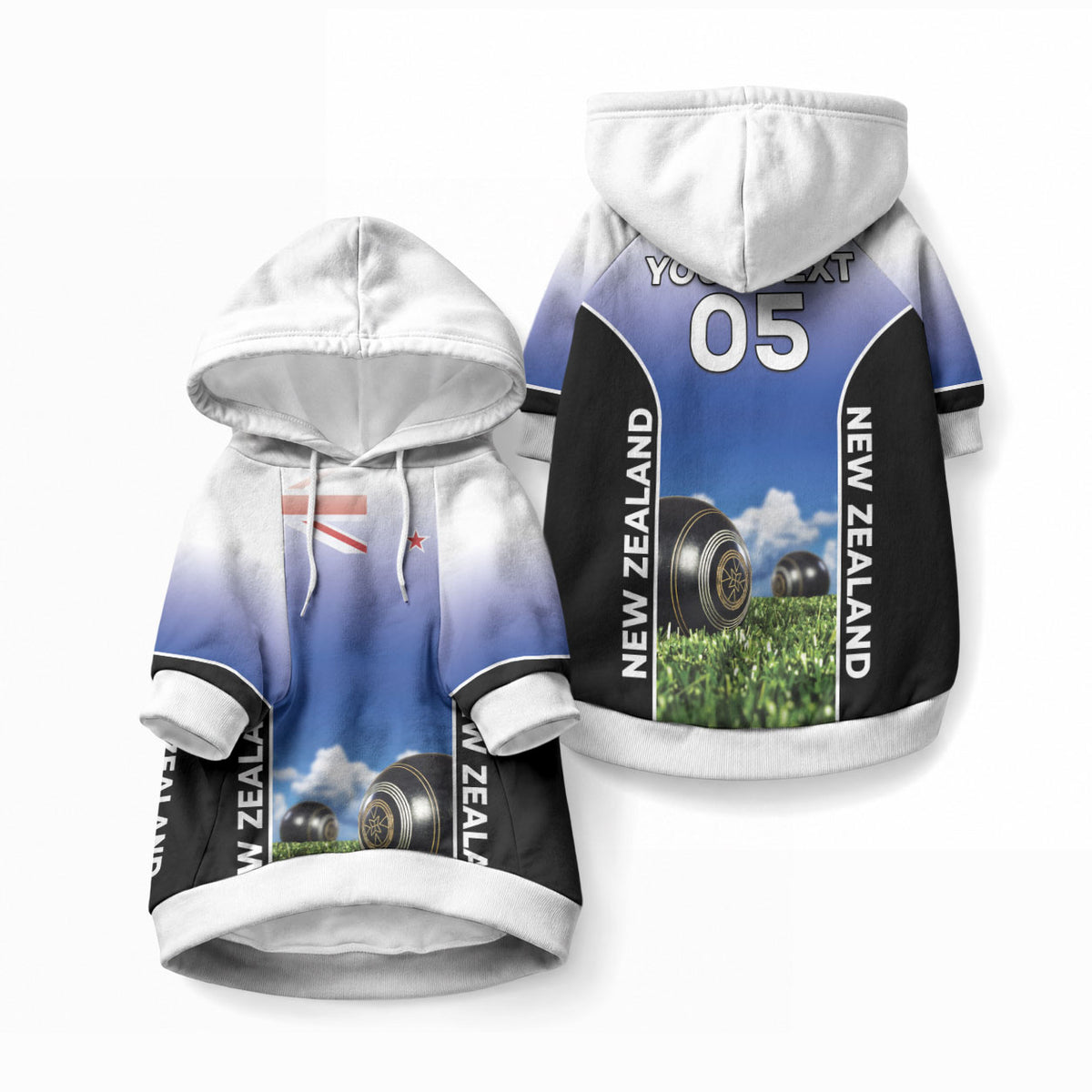 Custom New Zealand Lawn Bowls Pet Hoodie Unique Style LT05 Pullover Multicolor - Polynesian Pride