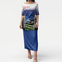 Custom New Zealand Lawn Bowls Puletasi Unique Style LT05 Long Dress Multicolor - Polynesian Pride