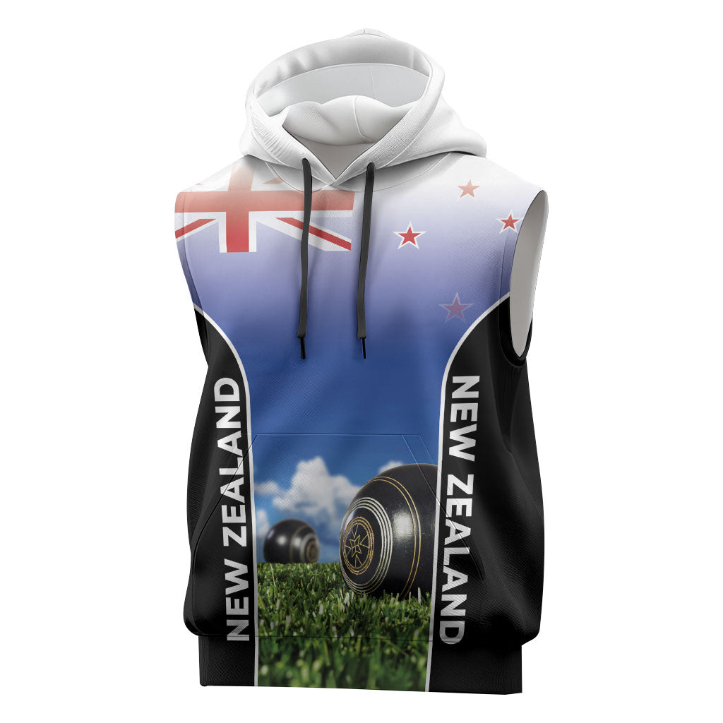Custom New Zealand Lawn Bowls Sleeveless Hoodie Unique Style LT05 Multicolor - Polynesian Pride