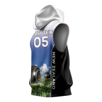 Custom New Zealand Lawn Bowls Sleeveless Hoodie Unique Style LT05 - Polynesian Pride