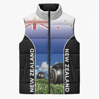 Custom New Zealand Lawn Bowls Sleeveless Puffer Jacket Unique Style LT05 Unisex Multicolor - Polynesian Pride