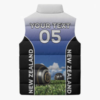 Custom New Zealand Lawn Bowls Sleeveless Puffer Jacket Unique Style LT05 - Polynesian Pride