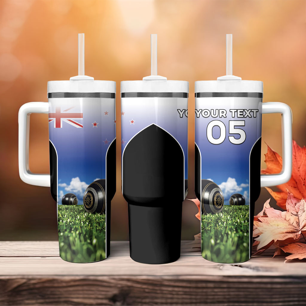 Custom New Zealand Lawn Bowls Tumbler With Handle Unique Style LT05 - Polynesian Pride
