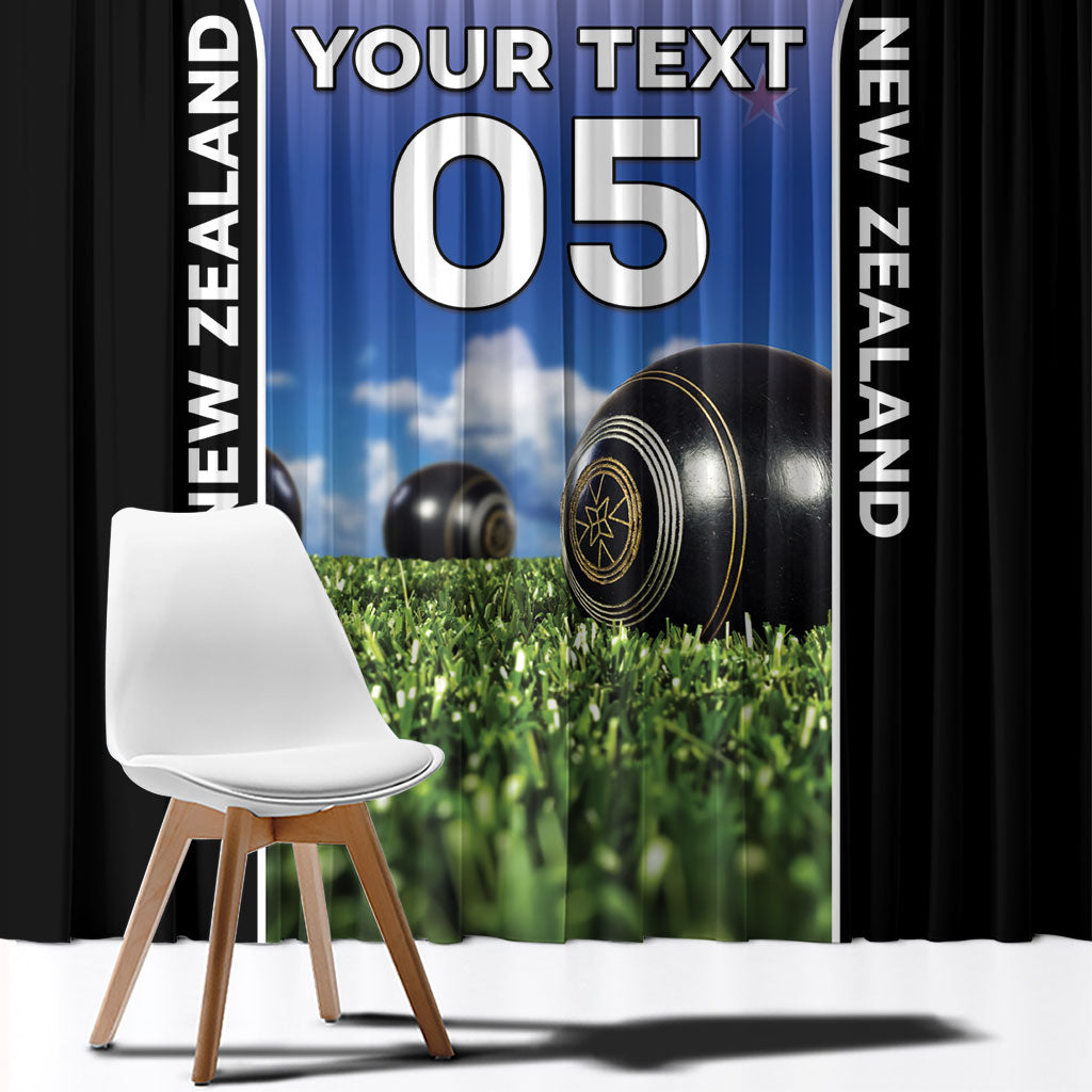 Custom New Zealand Lawn Bowls Window Curtain Unique Style LT05 - Polynesian Pride