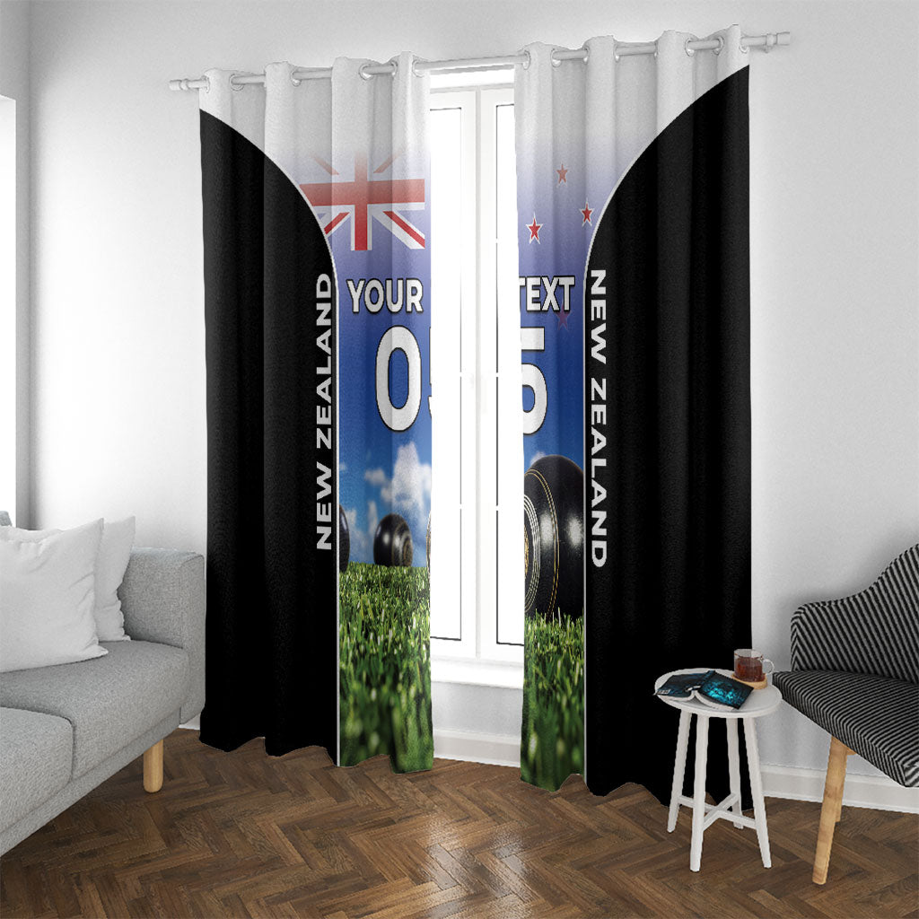 Custom New Zealand Lawn Bowls Window Curtain Unique Style LT05 With Grommets Multicolor - Polynesian Pride