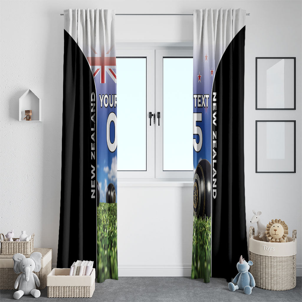 Custom New Zealand Lawn Bowls Window Curtain Unique Style LT05 - Polynesian Pride