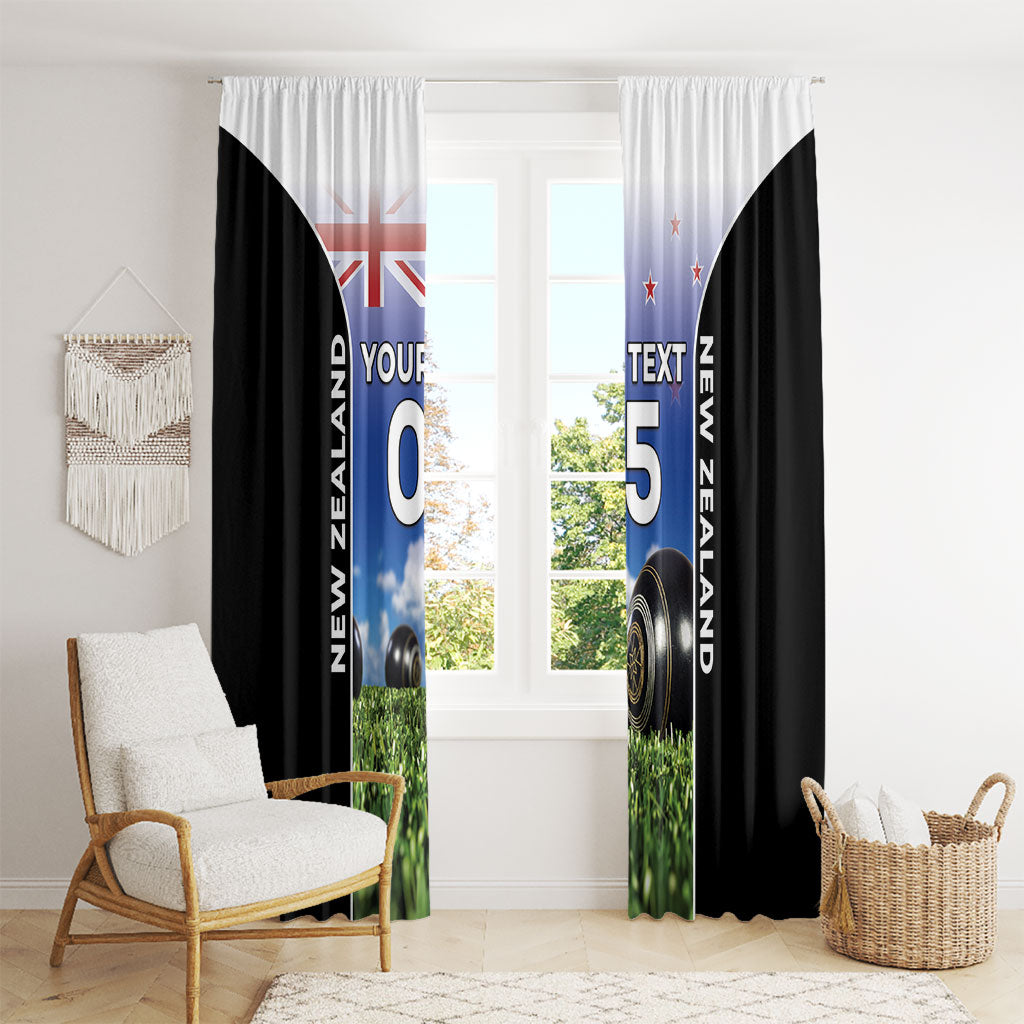 Custom New Zealand Lawn Bowls Window Curtain Unique Style LT05 - Polynesian Pride