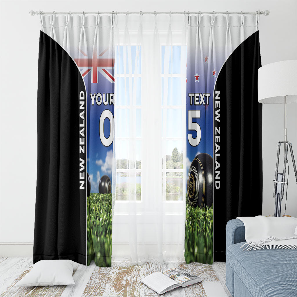 Custom New Zealand Lawn Bowls Window Curtain Unique Style LT05 - Polynesian Pride