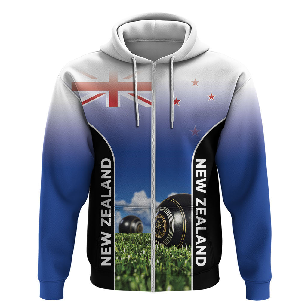 Custom New Zealand Lawn Bowls Zip Hoodie Unique Style LT05 Zip Hoodie Multicolor - Polynesian Pride
