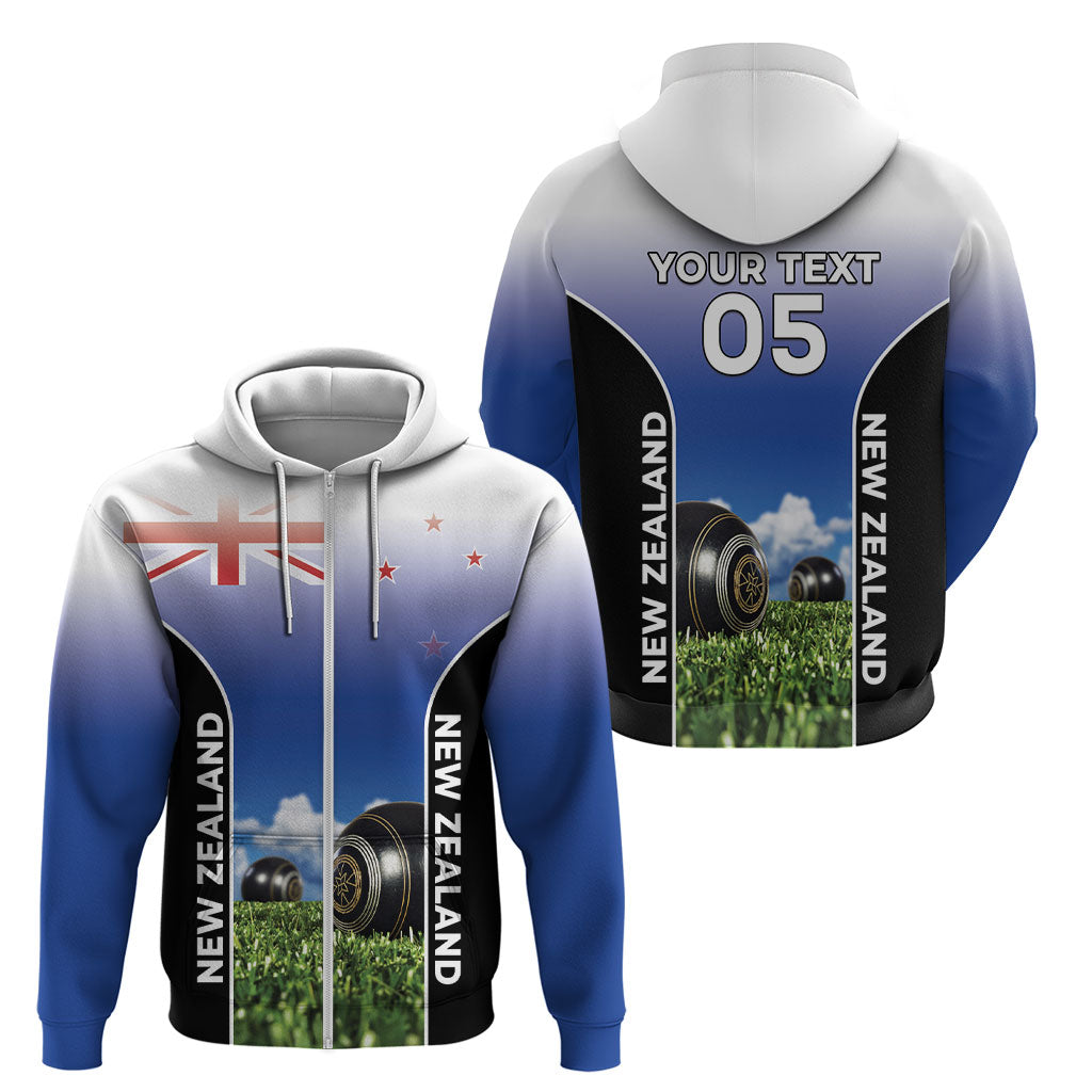 Custom New Zealand Lawn Bowls Zip Hoodie Unique Style LT05 - Polynesian Pride
