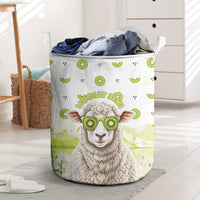 New Zealand Funny Woolly Kiwi Sheep Laundry Basket LT05 White - Polynesian Pride