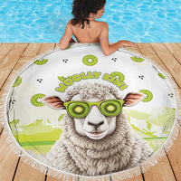 New Zealand Funny Woolly Kiwi Sheep Beach Blanket LT05 - Polynesian Pride