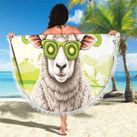 New Zealand Funny Woolly Kiwi Sheep Beach Blanket LT05 - Polynesian Pride