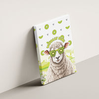 New Zealand Funny Woolly Kiwi Sheep Canvas Wall Art LT05 - Polynesian Pride