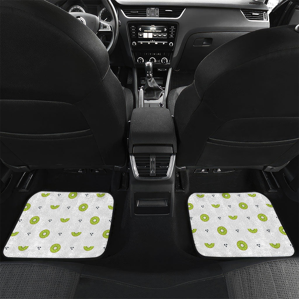 New Zealand Funny Woolly Kiwi Sheep Car Mats LT05 Set 2pcs - Back White - Polynesian Pride