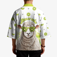 New Zealand Funny Woolly Kiwi Sheep Kimono LT05 - Polynesian Pride