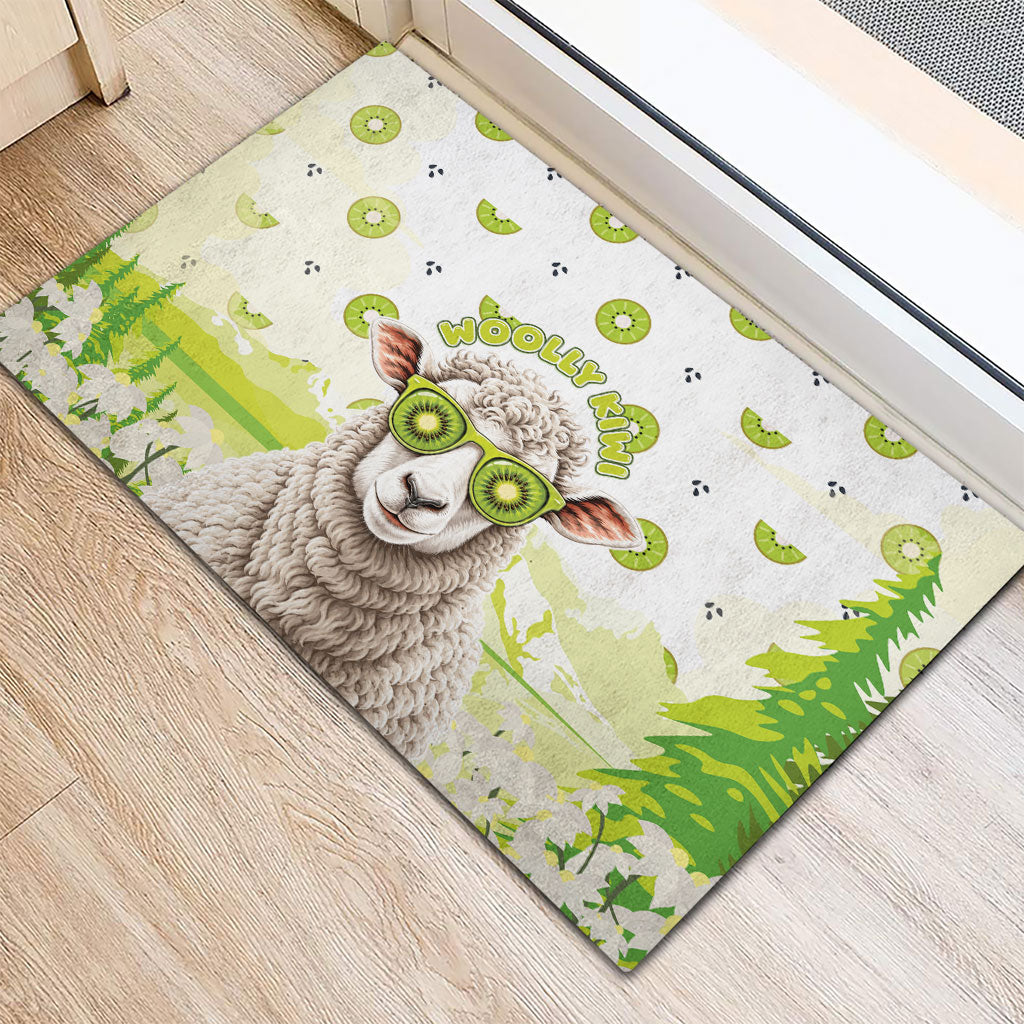 New Zealand Funny Woolly Kiwi Sheep Rubber Doormat LT05 - Polynesian Pride