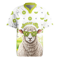 New Zealand Funny Woolly Kiwi Sheep Rugby Jersey LT05 White - Polynesian Pride