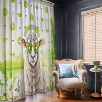 New Zealand Funny Woolly Kiwi Sheep Window Curtain LT05 - Polynesian Pride