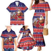 Samoa Christmas Family Matching Mermaid Dress and Hawaiian Shirt Samoan Santa Claus Manuia Le Kerisimasi LT05 - Polynesian Pride