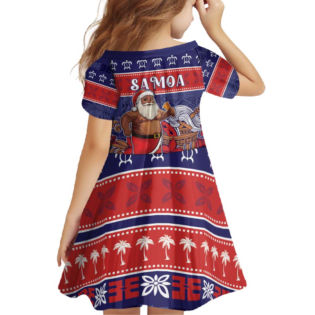 Samoa Christmas Family Matching Off Shoulder Maxi Dress and Hawaiian Shirt Samoan Santa Claus Manuia Le Kerisimasi LT05 - Polynesian Pride