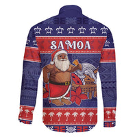 Samoa Christmas Family Matching Puletasi and Hawaiian Shirt Samoan Santa Claus Manuia Le Kerisimasi LT05 - Polynesian Pride