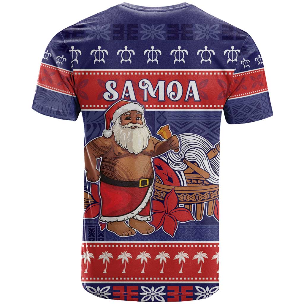 Samoa Christmas T Shirt Samoan Santa Claus Manuia Le Kerisimasi